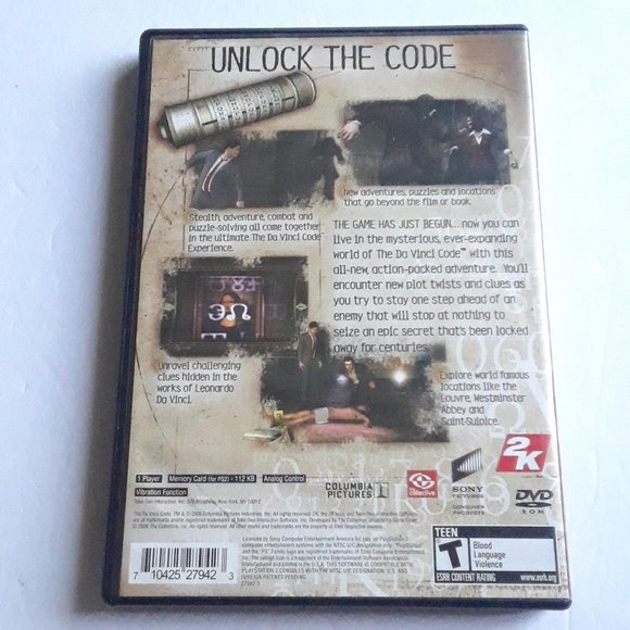 The Da Vinci Code - Playstation 2 Game PS2 - Picture 3 of 3